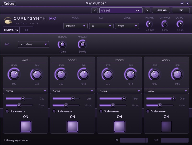 MatyChoir user interface
