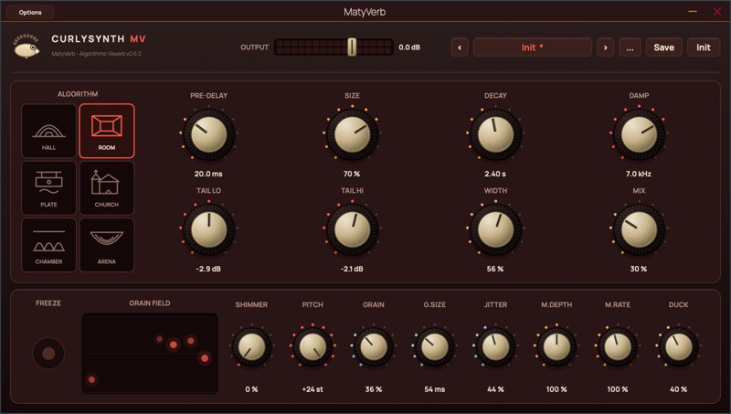 MatyVerb user interface